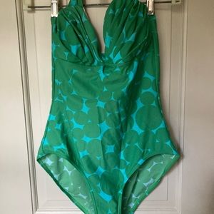 Boden vintage look halter swimsuit